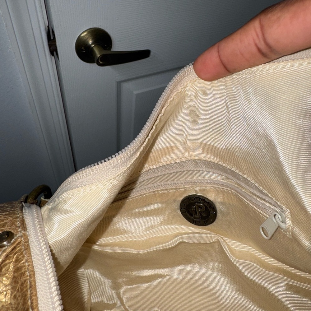 Sparkly Bronze Leatherock Shoulder Bag! - Picture 5 of 8